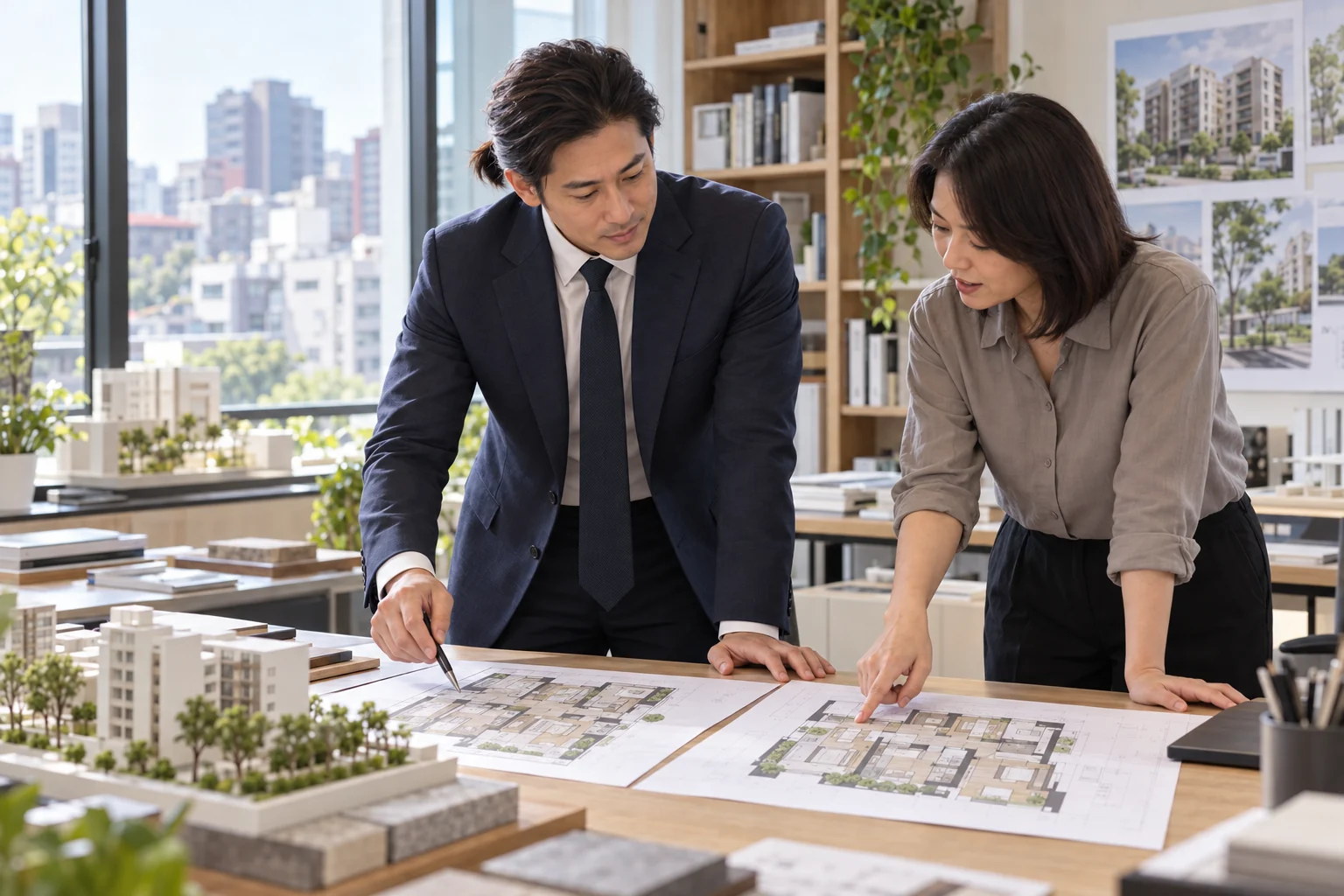 顧問與建築師比較不同住宅戶型